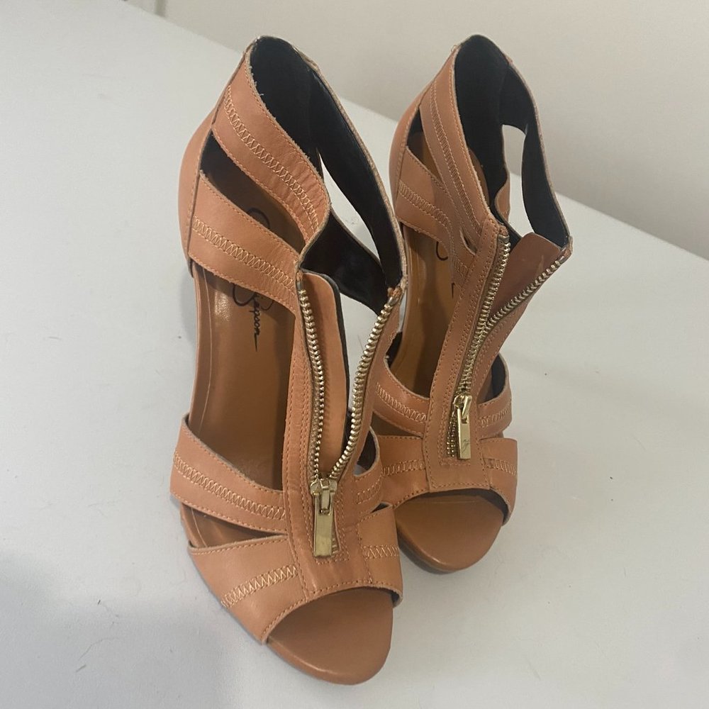 Jessica Simpson cage heels